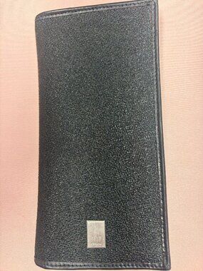 Alfred Dunhill Mens Cadogan leather Long Wallet pebbled leather